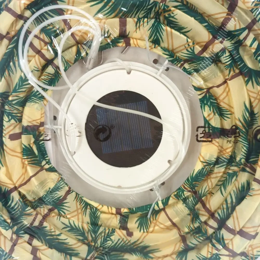 IKEA SOLVINDEN 2019 Solar Hanging Lamp Lantern Yellow Green Palm Tree 24